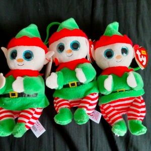 Nwts TY Beanie Elf Clips (3)
